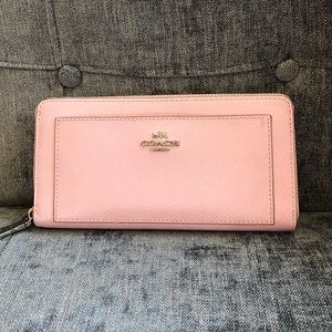 Luxury Pink Coach Wallet Purse
